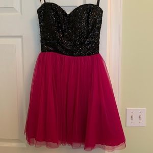 Arden B strapless cocktail dress